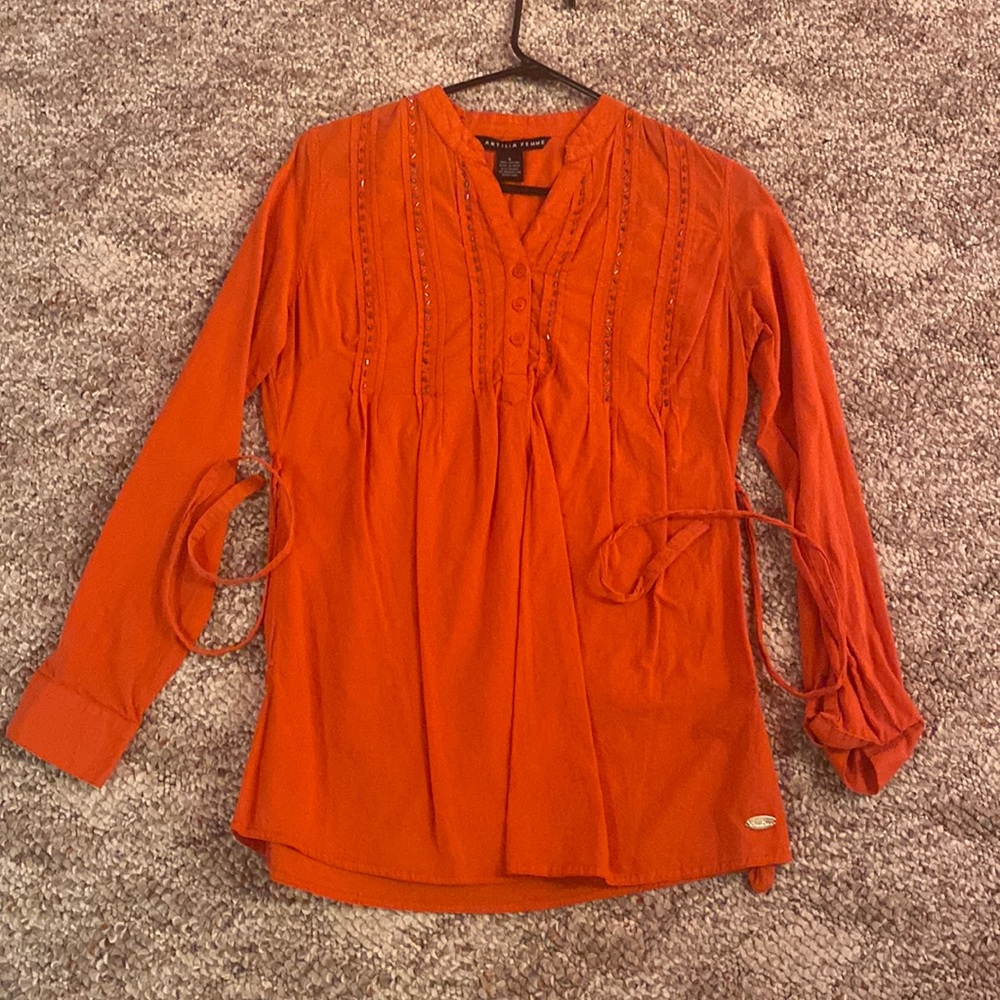 Antilia Femme orange blouse